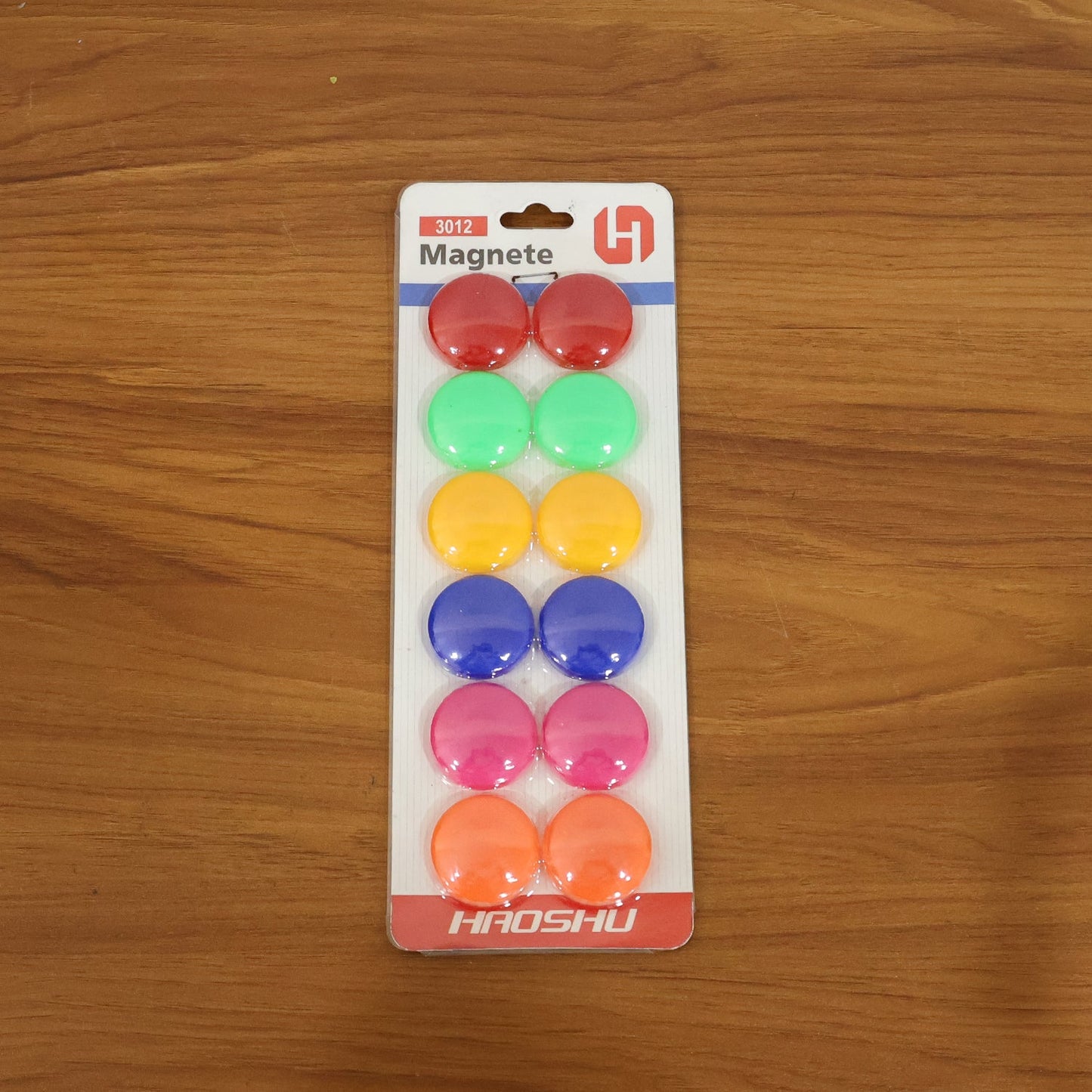 Colorful Round Refrigerator Magnets Set (12 Pc Set)