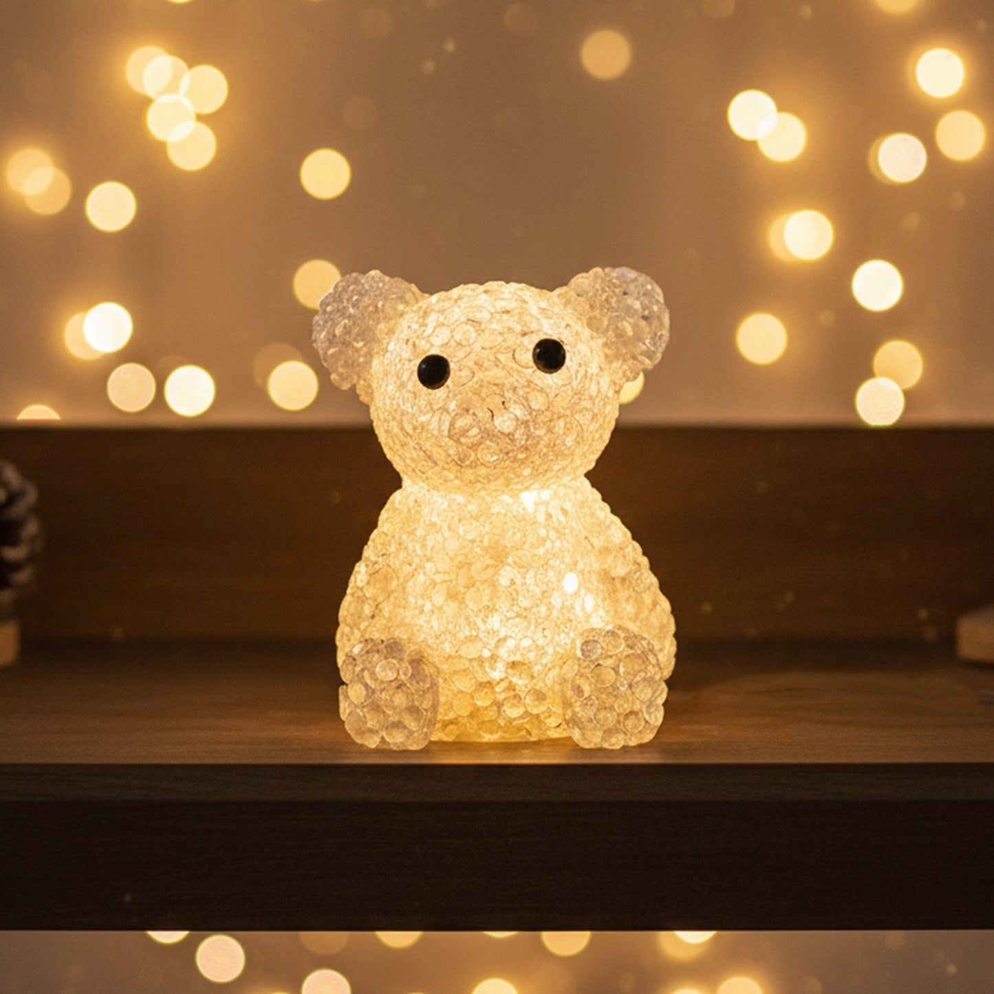 Bear Decorative LED Night Lamp with Color-Changing Glow (1 Pc)