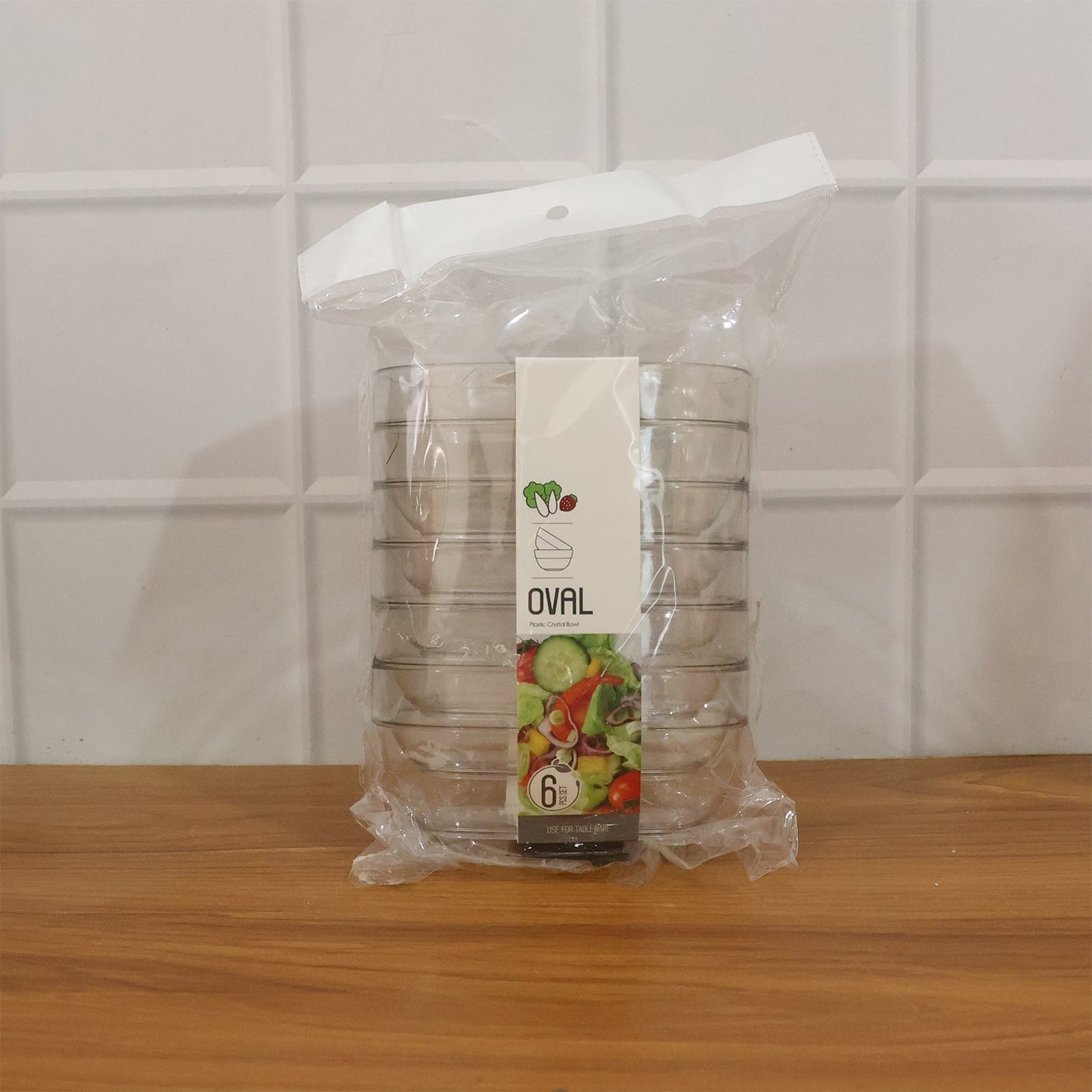 Multipurpose Transparent Serving & Storage Bowls Set (6 Pc Set)