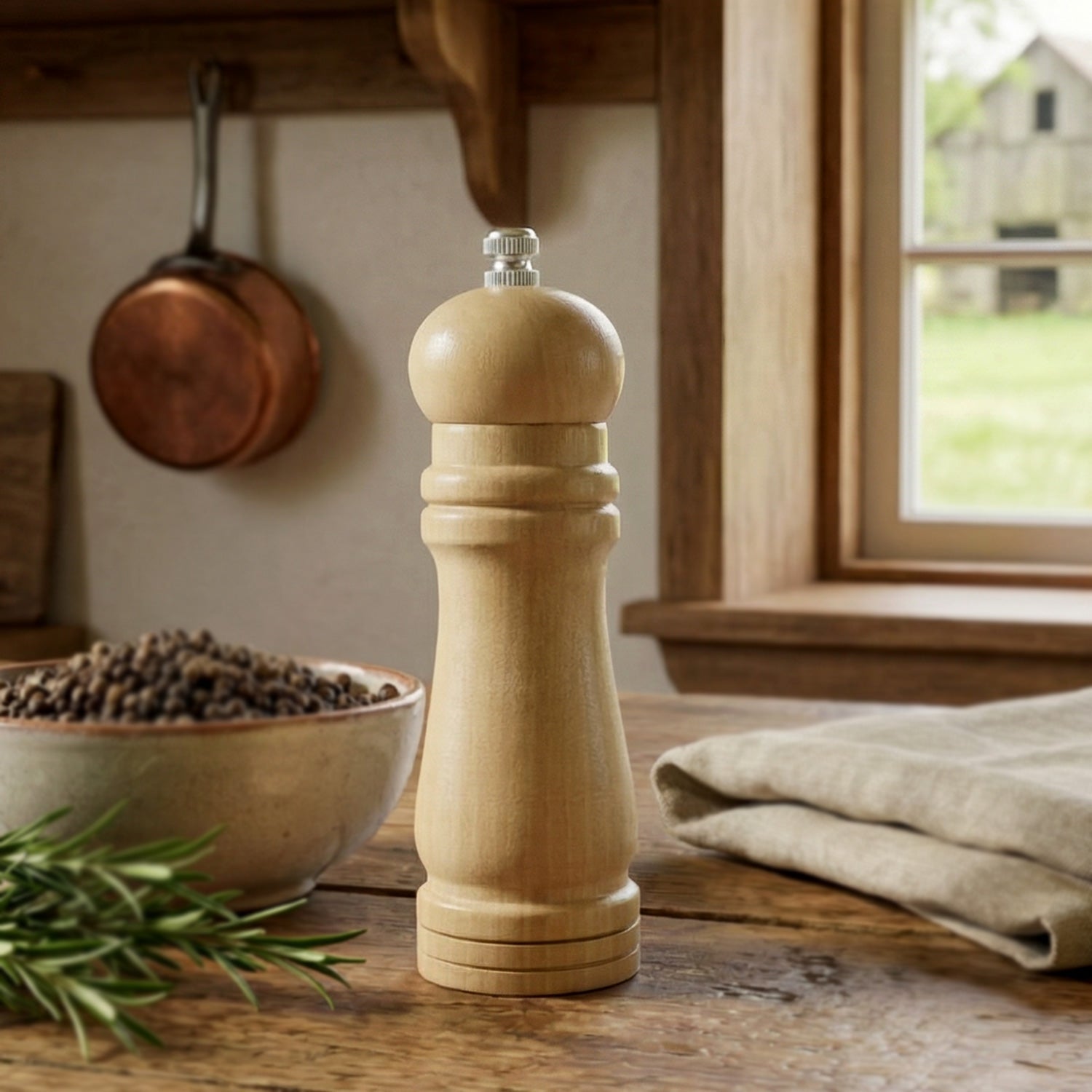 Wooden Pepper Mill