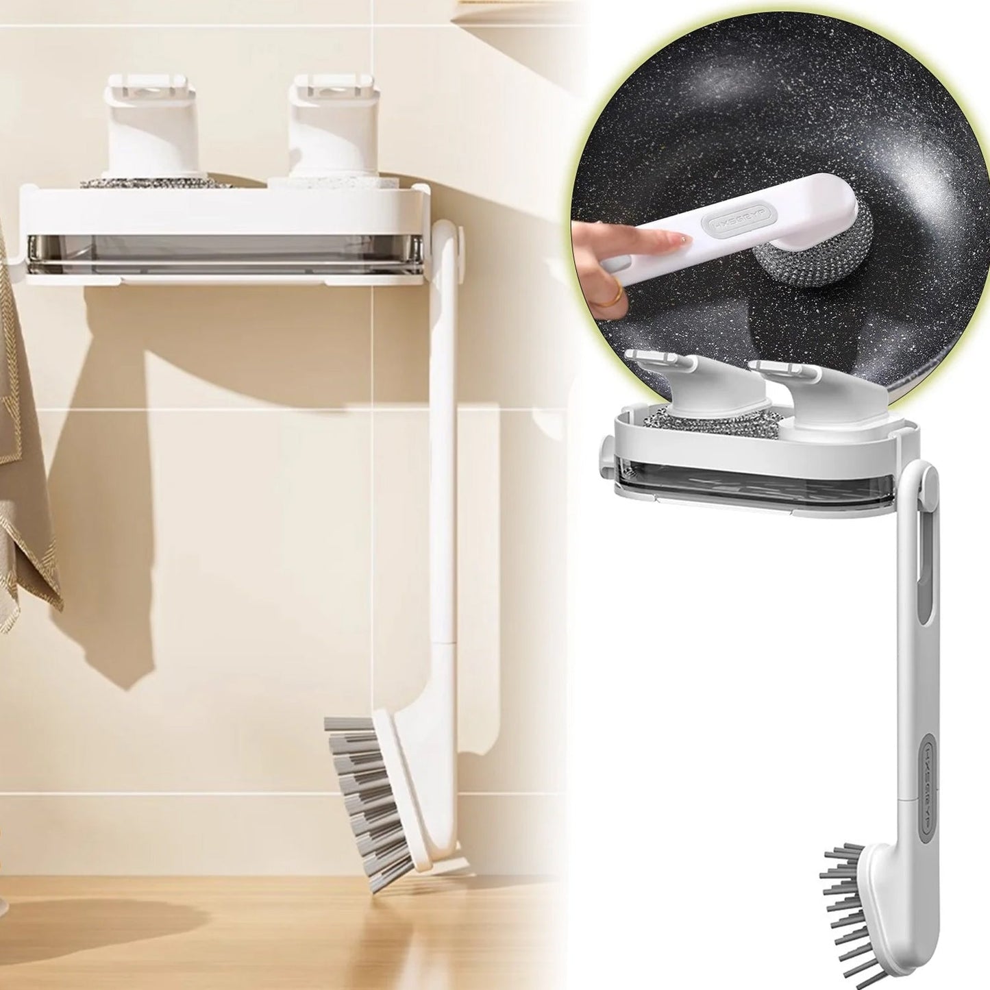 Multi-Function Wall Mounted Cleaning Combo Set (1 Set)
