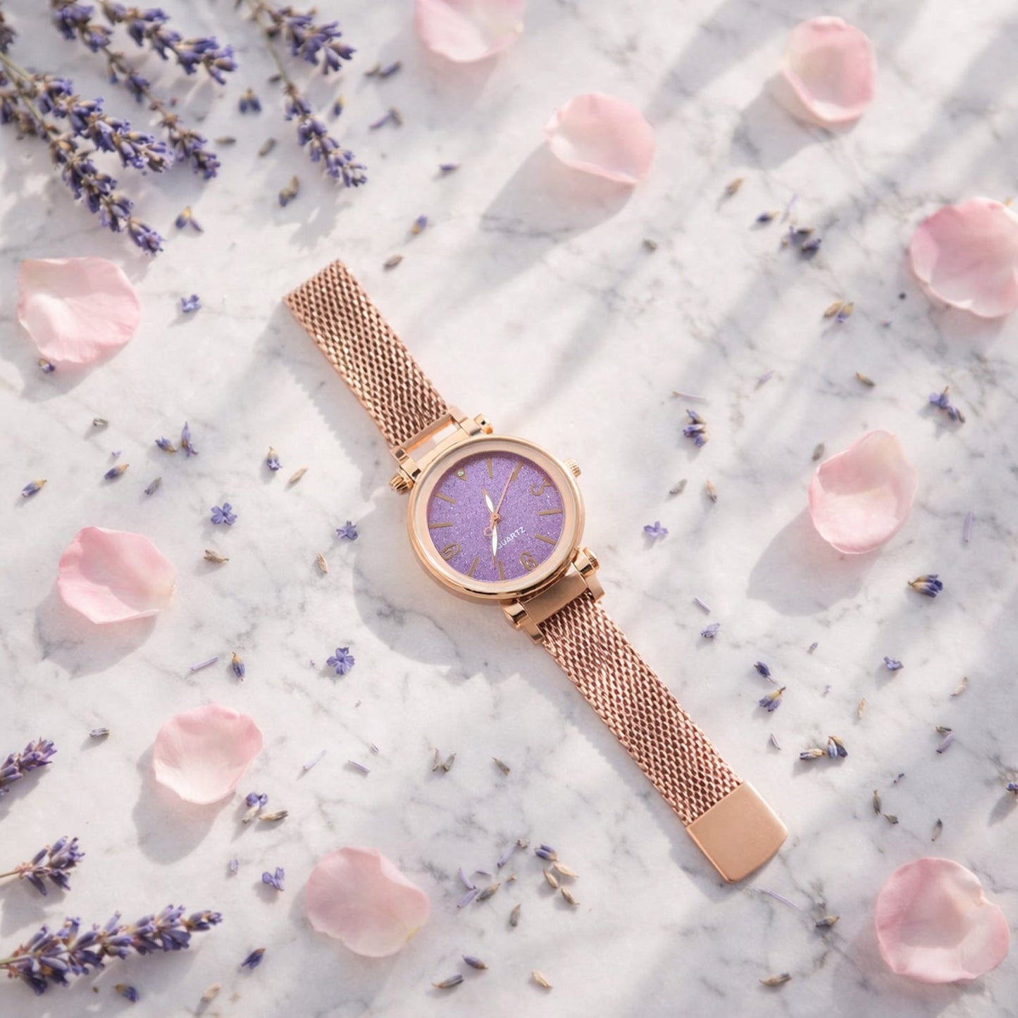 Elegant Ladies Wrist Watch with Stylish Dial and Premium Gift Box