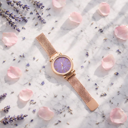 Elegant Ladies Wrist Watch with Stylish Dial and Premium Gift Box