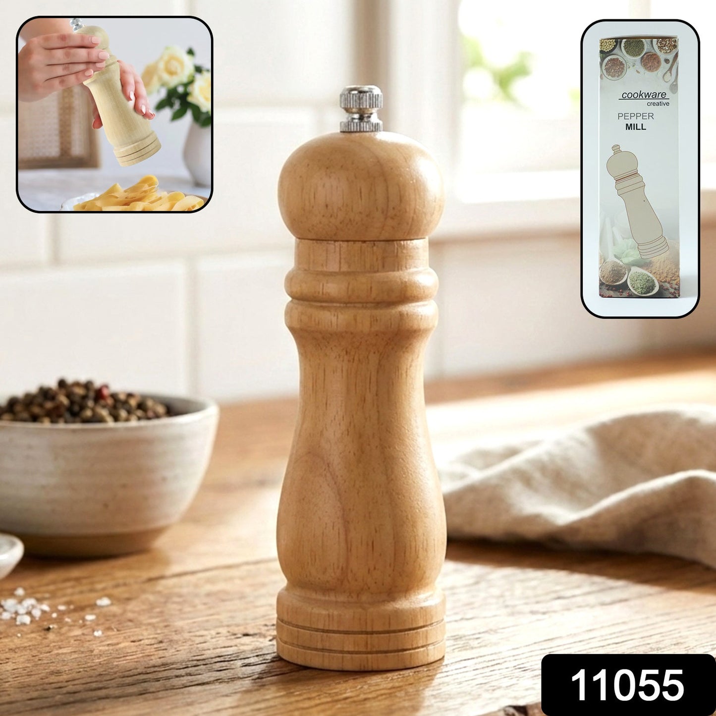 Wooden Pepper Grinder