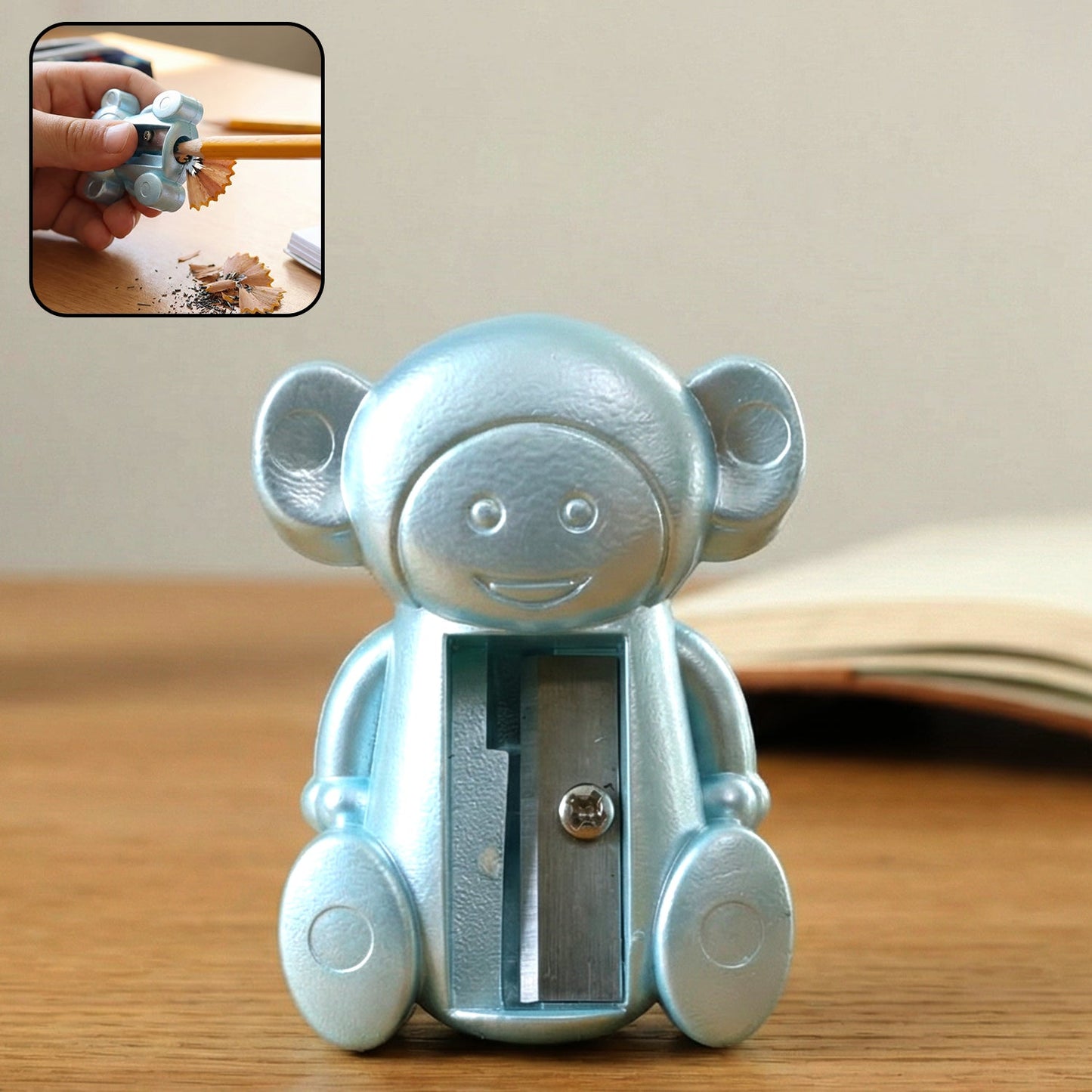 Cute Monkey Shape Single Hole Pencil Sharpener (1 Pc)