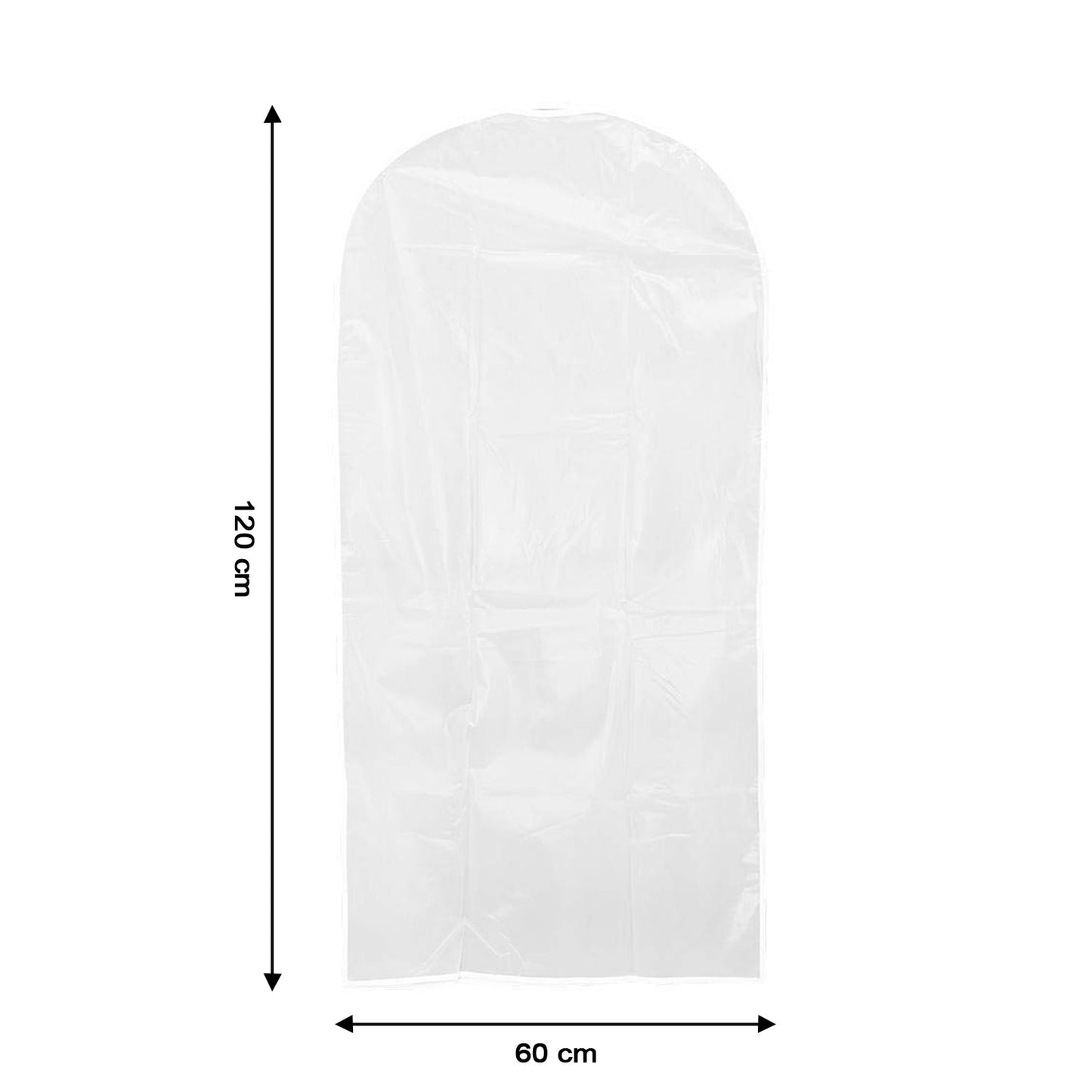 Pack of 5 Hanging Garment Cover Bags for Wardrobe (60 × 120 cm)