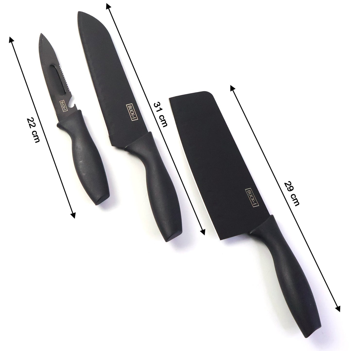 3-in-1 Professional Kitchen Knife Set (1 Set)