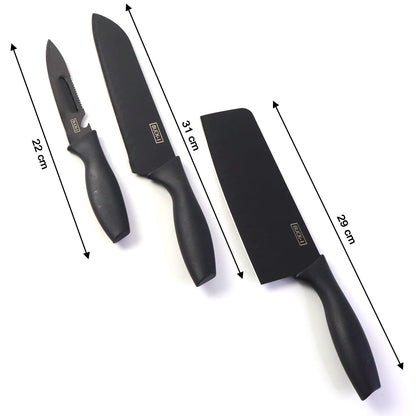 3-in-1 Professional Kitchen Knife Set (1 Set)