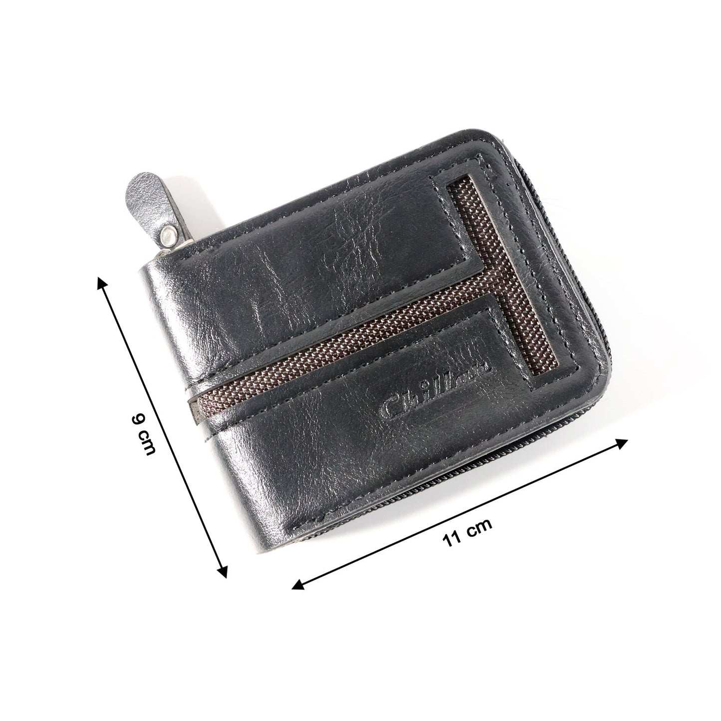 Compact Zip-Around Card Holder Wallet for Men & Women (1 Pc)