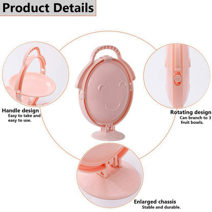 3-Layer Foldable Multi-Purpose Snack, Fruit & Dessert Serving Stand (1 Pc)