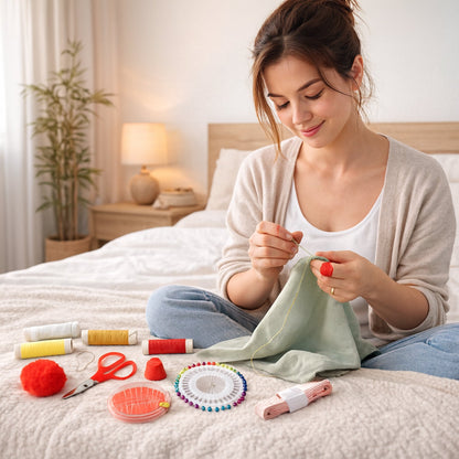Portable sewing and repair kit