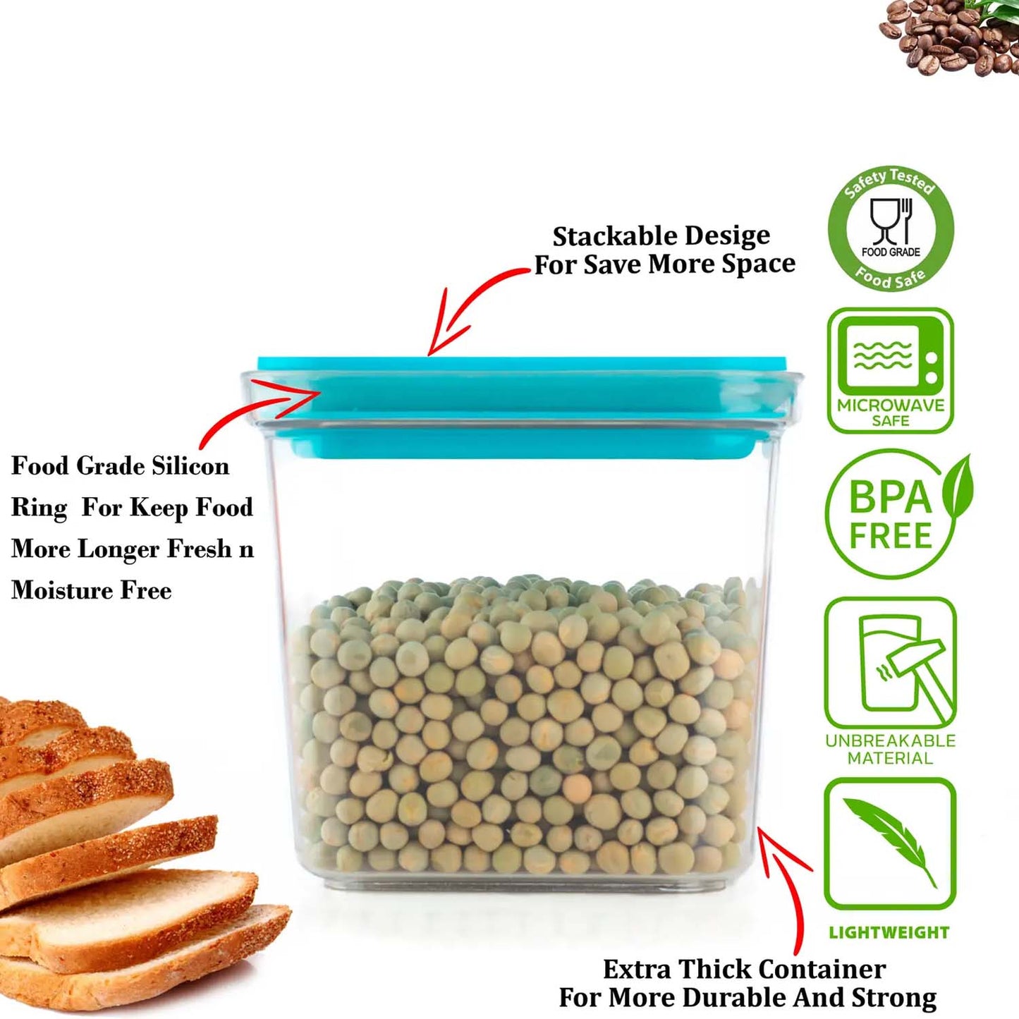 Reusable food storage box