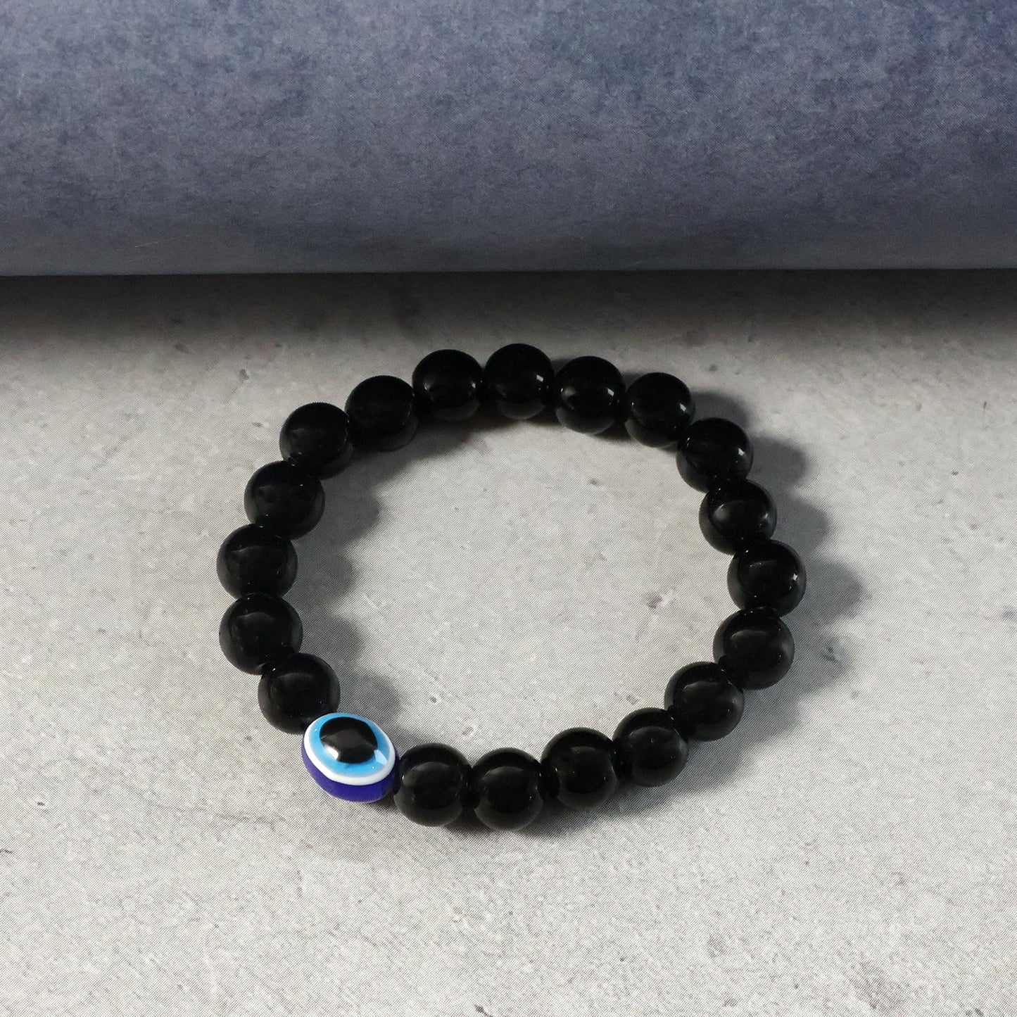 Elegant Dual-Tone Crystal Beaded Stretch Bracelet (1 Pc)