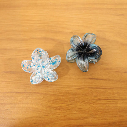 Elegant Floral Design Hair Clip (1 Piece, Mix Color)