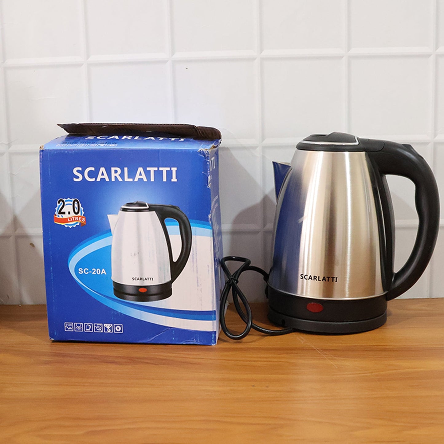 Scarlatti Stainless Steel Electric Kettle (2 Ltr)
