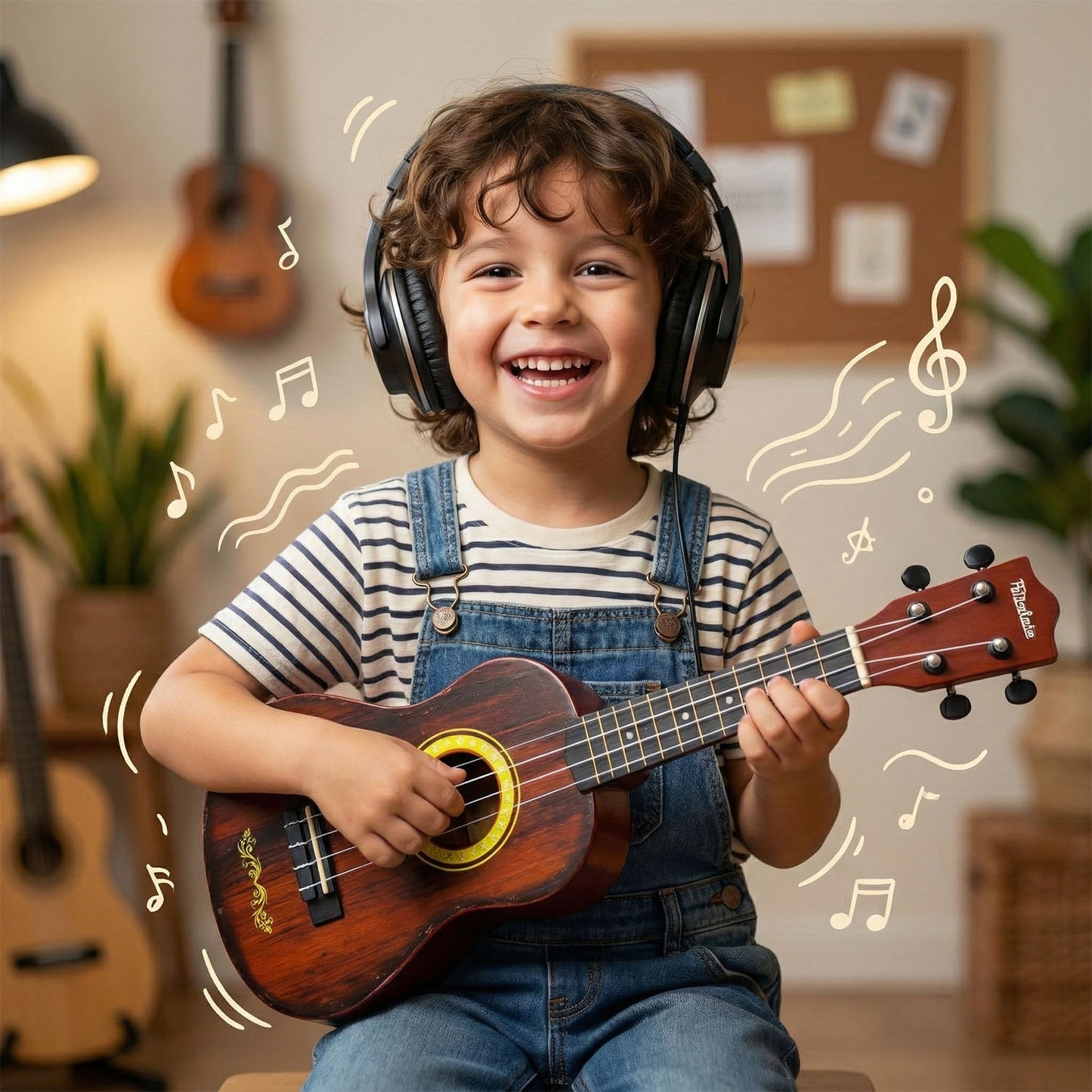 Kids Wooden Ukulele Toy