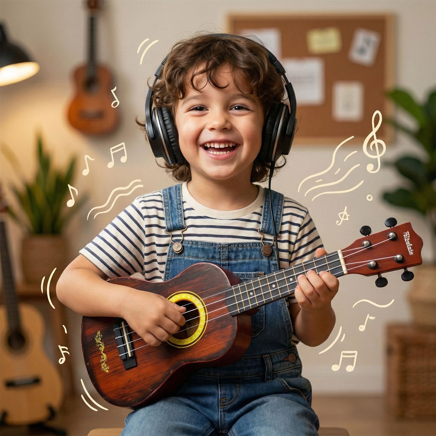 Kids Wooden Ukulele Toy