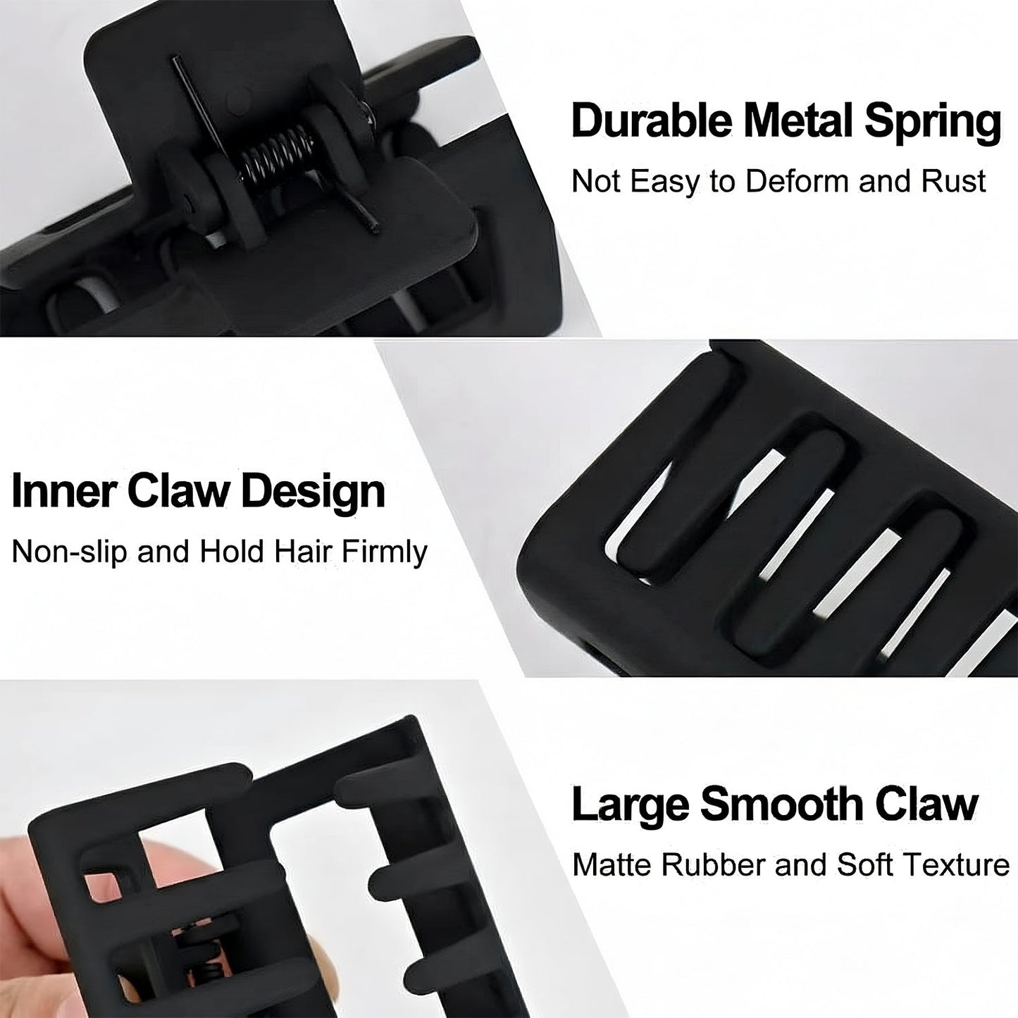 Premium Matte Finish Strong Hold Hair Claw Clip (1 Pc)