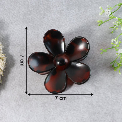 Elegant Plastic Flower Hair Clip (1 Pc / Mix Color)