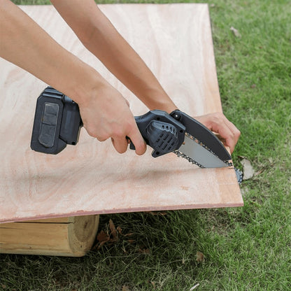 Cordless Mini Electric Chainsaw with Rechargeable Battery (1 Set)