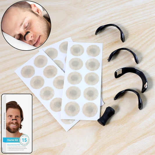 Nasal Strip Starter Kit - Boost Oxygen Intake, Reduce Snoring (1 Set)
