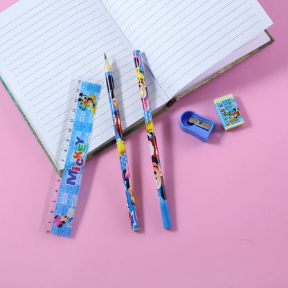 Kids 5 in 1 Stationery Kit with Cartoon Style Carry Bag