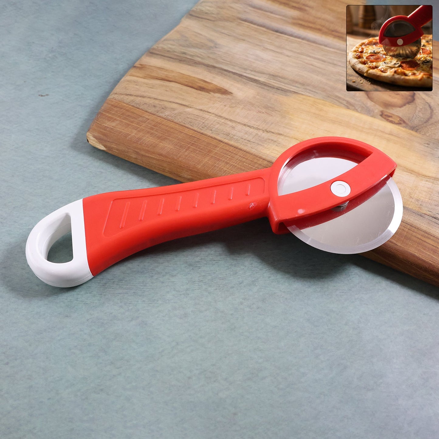 Multipurpose Pizza Cutter with Ergonomic Handle (1 Pc)