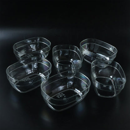 Multipurpose Transparent Serving & Storage Bowls Set (6 Pc Set)