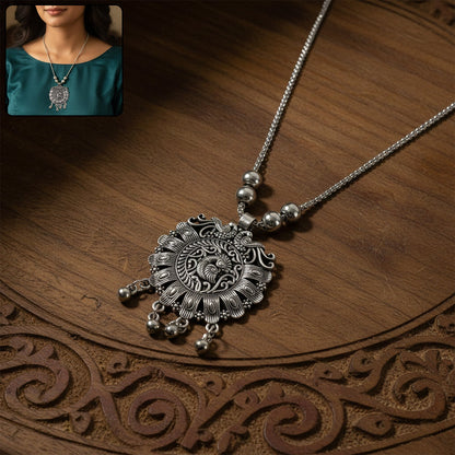 Floral medallion pendant
