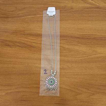 Indian enamel necklace        
