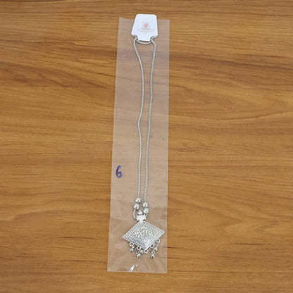 Oxidized silver necklace        
