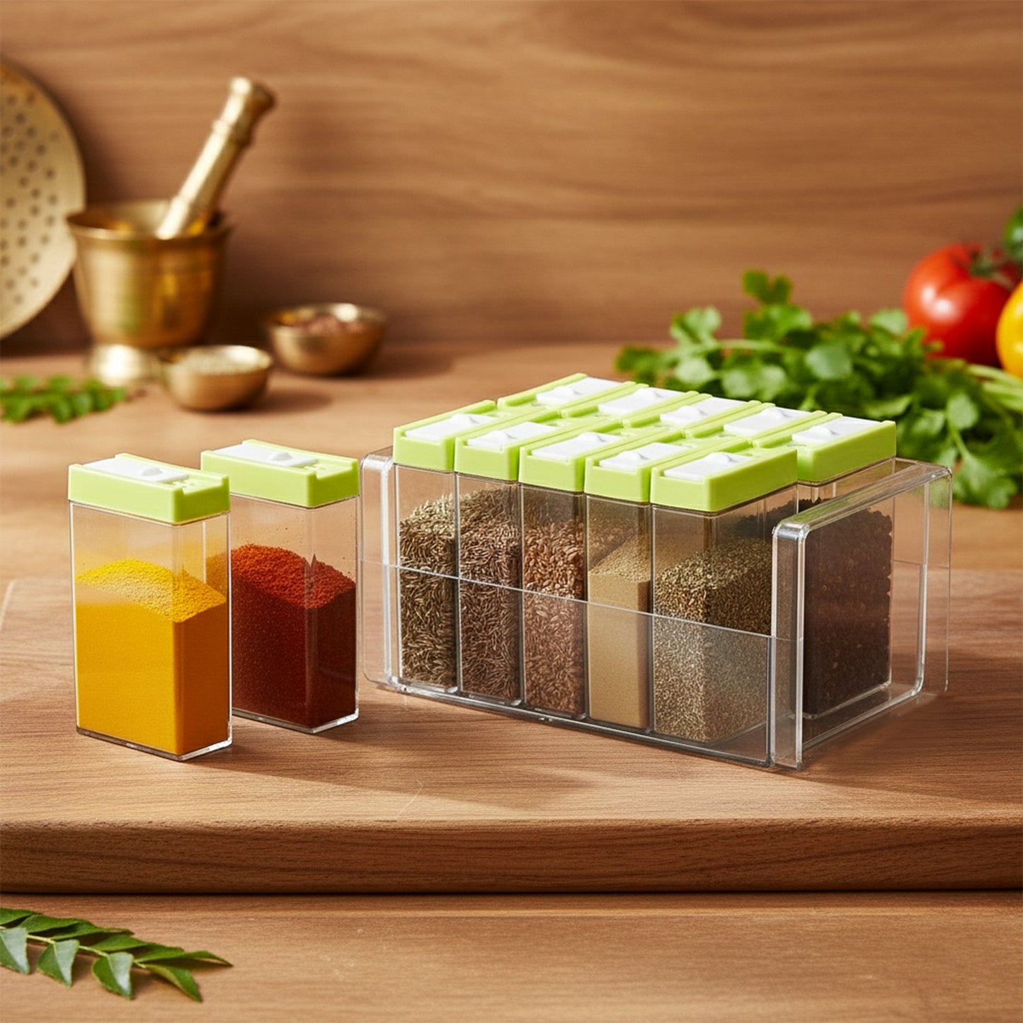 Easy-access spice rack        

