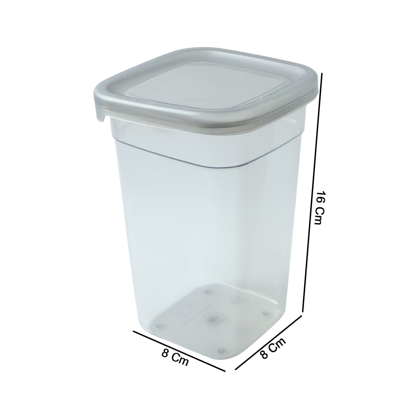 Plastic Multipurpose Kitchen Storage / fridge Container (1200 ML, 6 Pc)