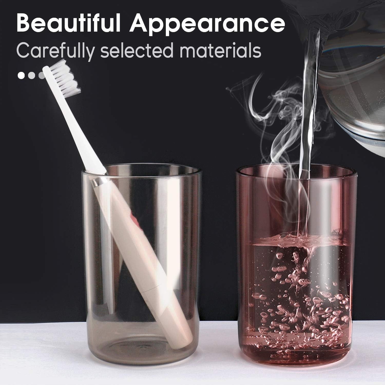 Plastic toothbrush holder set