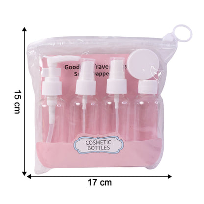 5-in-1 Refillable Travel Cosmetic Bottle Set