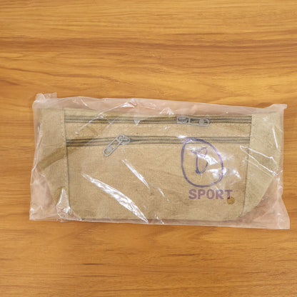 Multipurpose Canvas Waist Pouch Sling Bag (1 Pc)