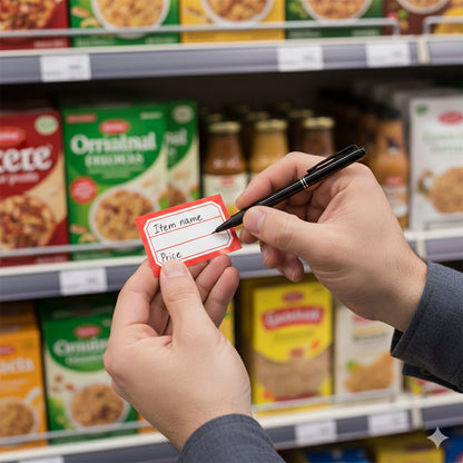 Multipurpose Writable Label Stickers (5 Sheets Set)