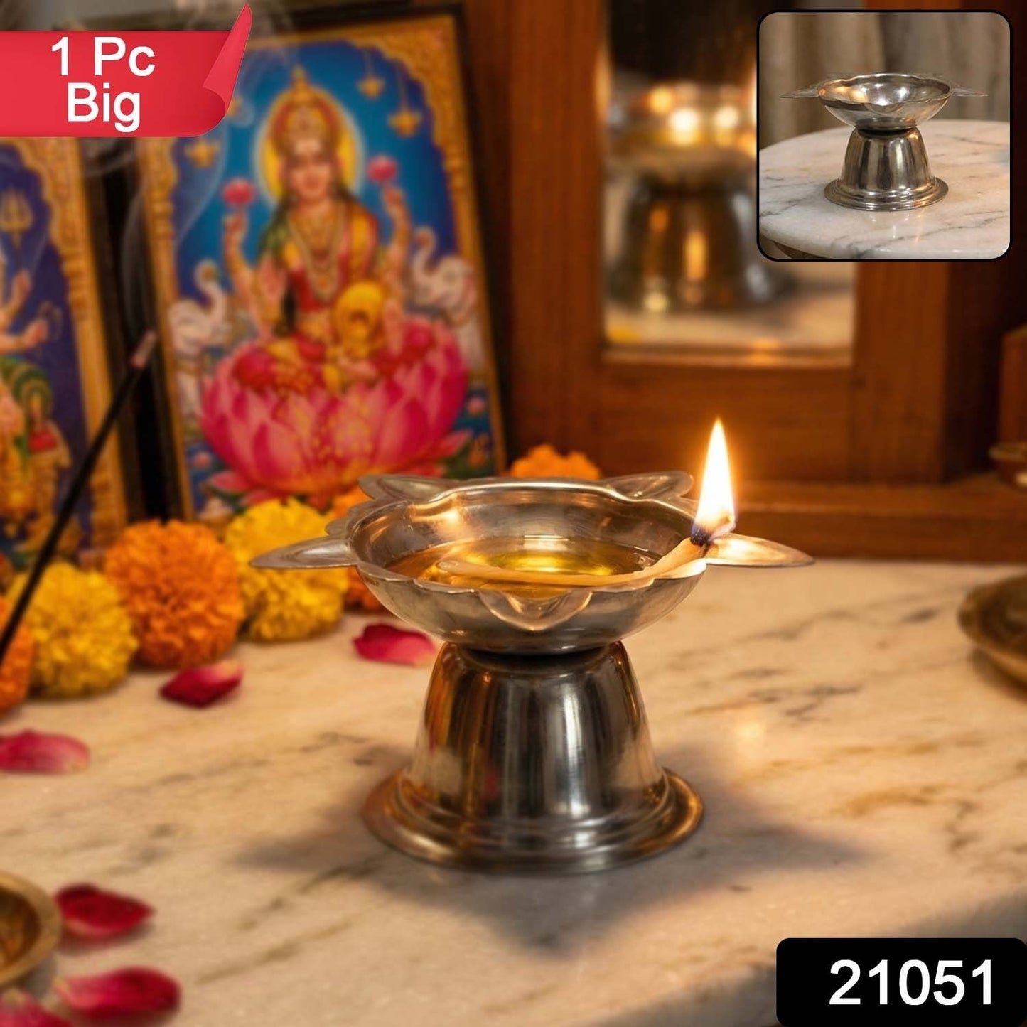 Stainless steel puja stand        
