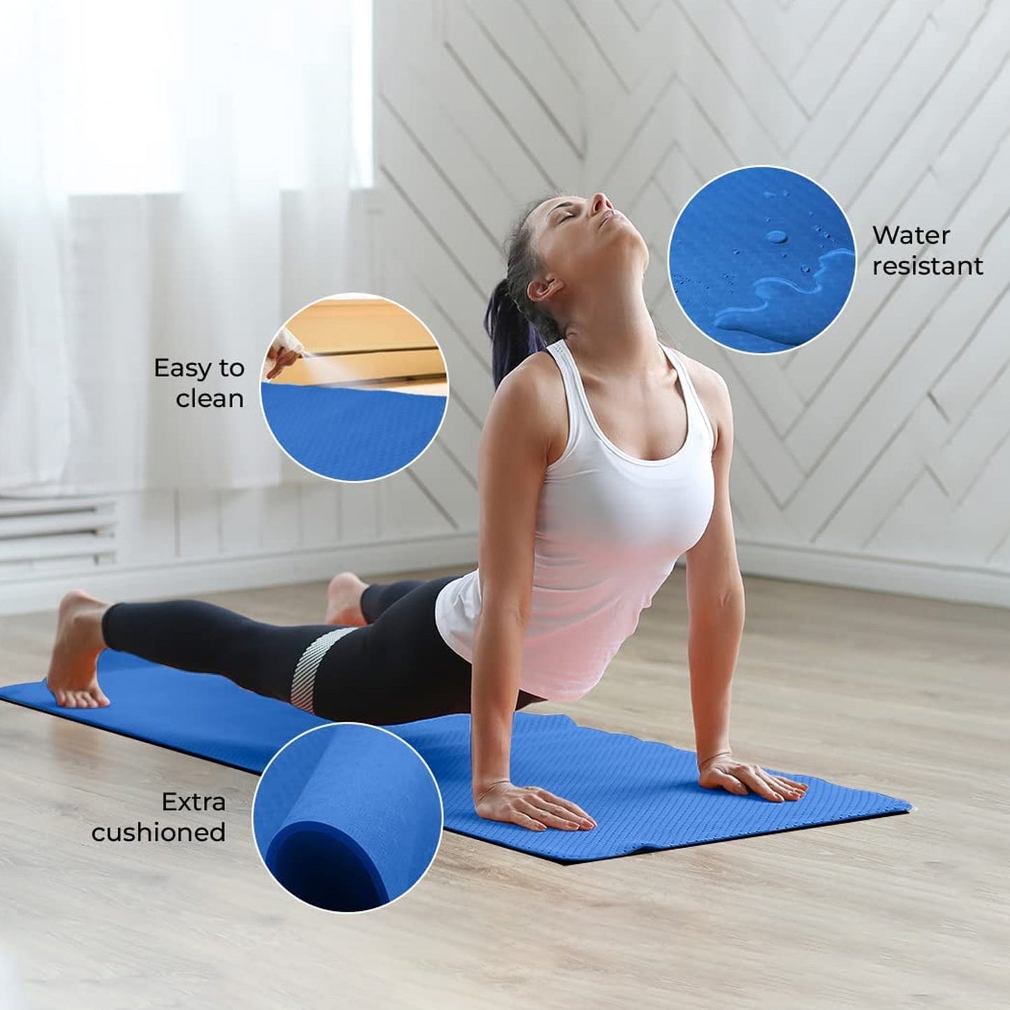 Premium Non-Slip Yoga Mat for Home & Gym (1 Pc)